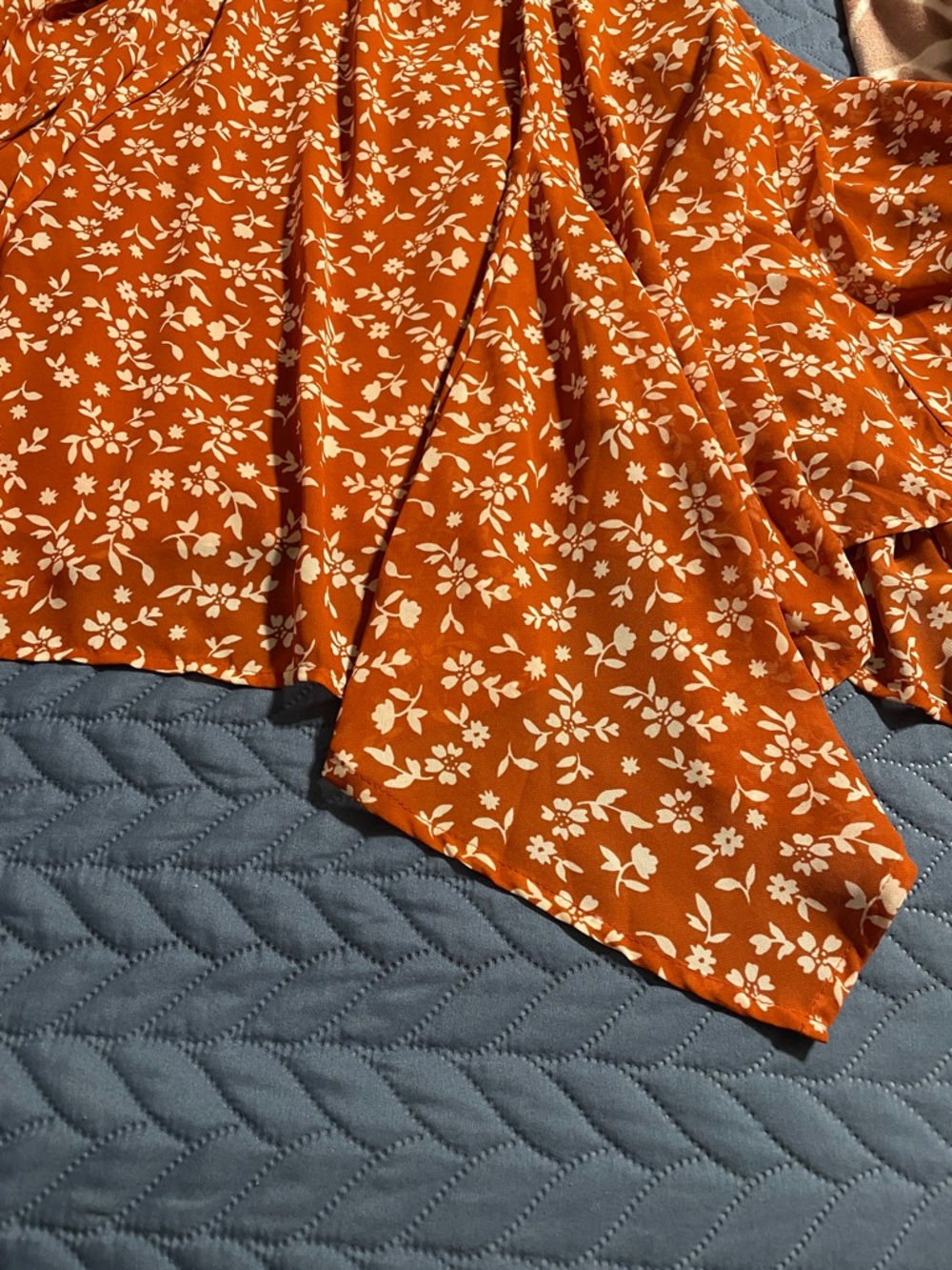 dressbarn Burnt Orange Women's Dress - Picture 6 of 8